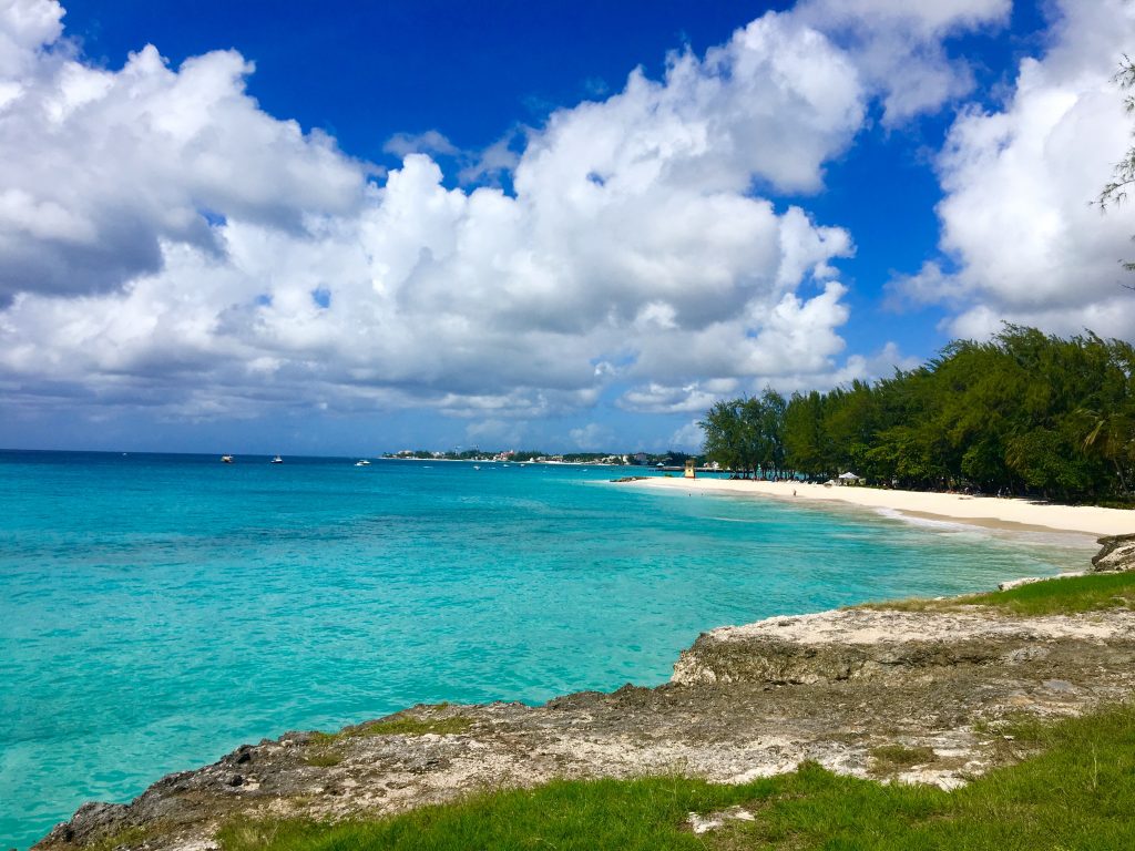 Miami beach in Barbados, Caribbean