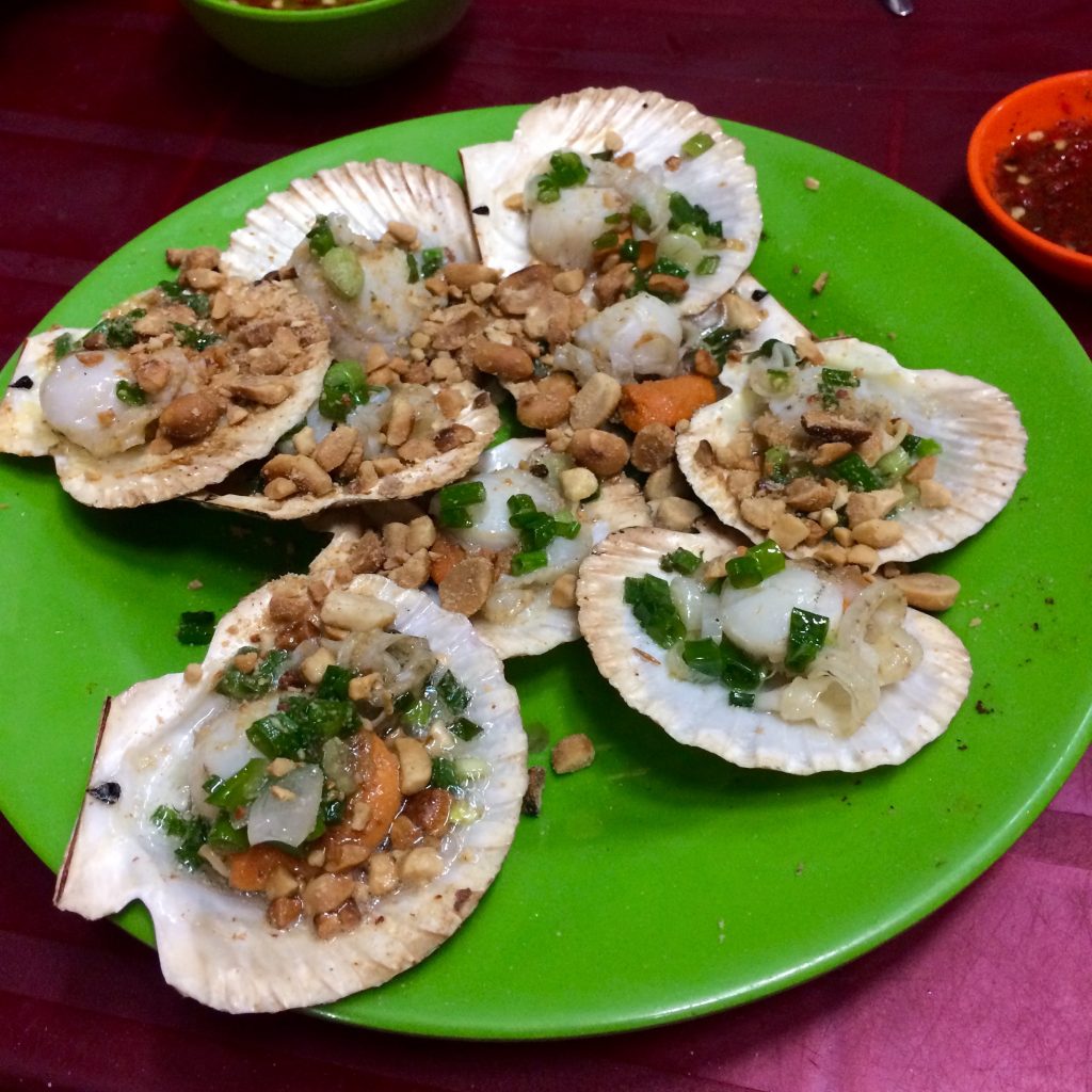 Vietnamese food scallops