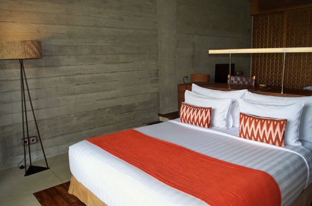 Bedroom in the forest suite at Bisma Eight, Ubud, Bali, Indonesia