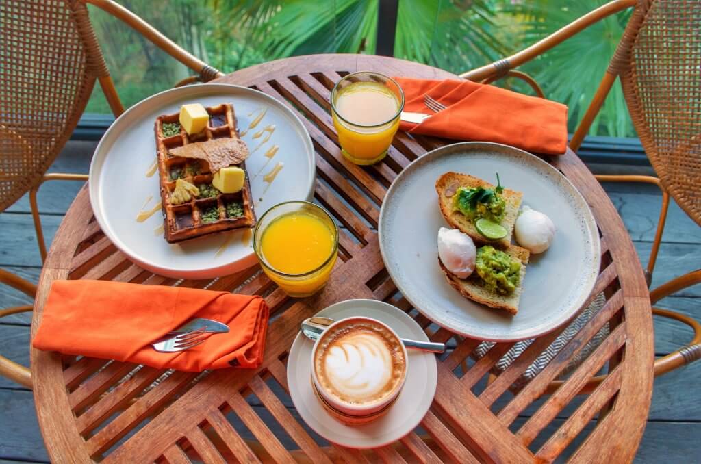 Breakfast at Bisma Eight, Ubud, Bali, Indonesia