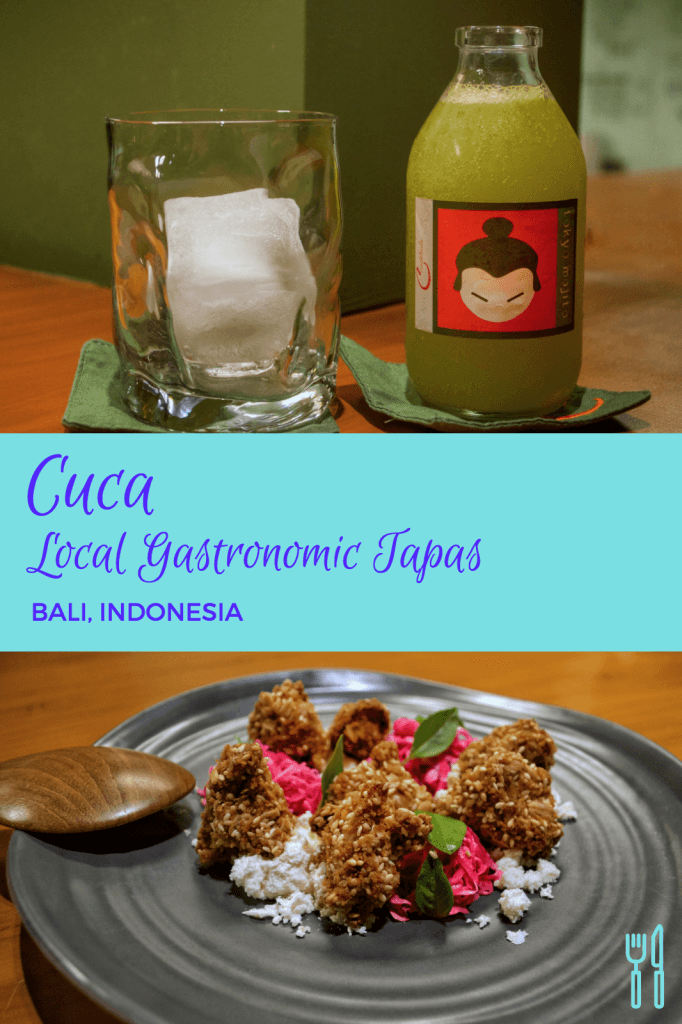 Cuca restaurant, local gastronomic tapas, Bali Indonesia