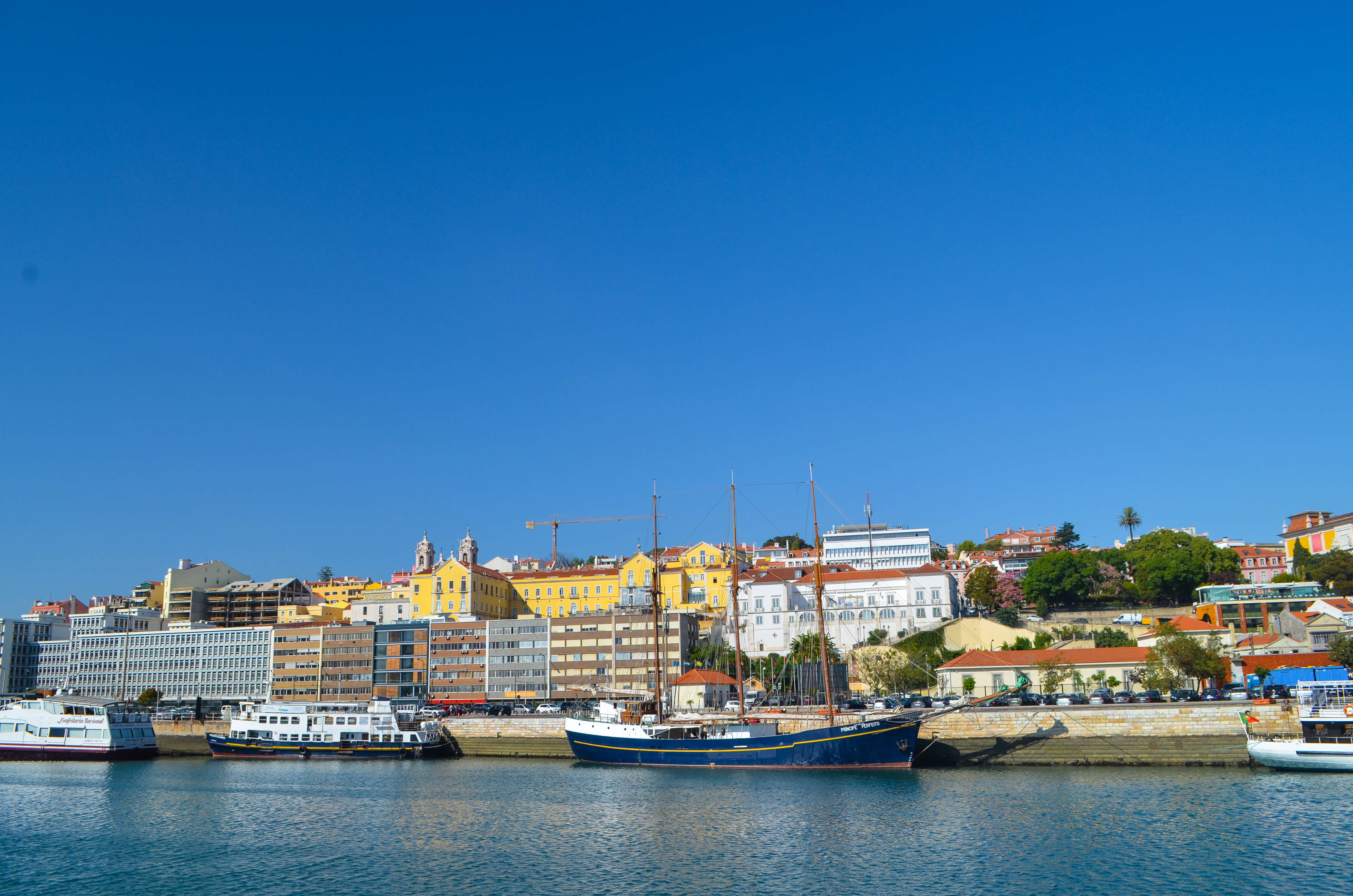 View from the port in Lisbon, Portugal
