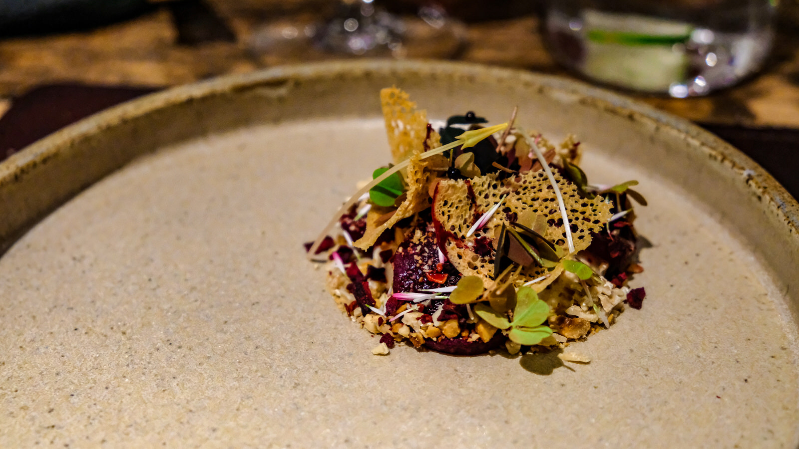 Dining at the Forest Side, Grasmere, Cumbria - Beetroot with Ragstone cheese