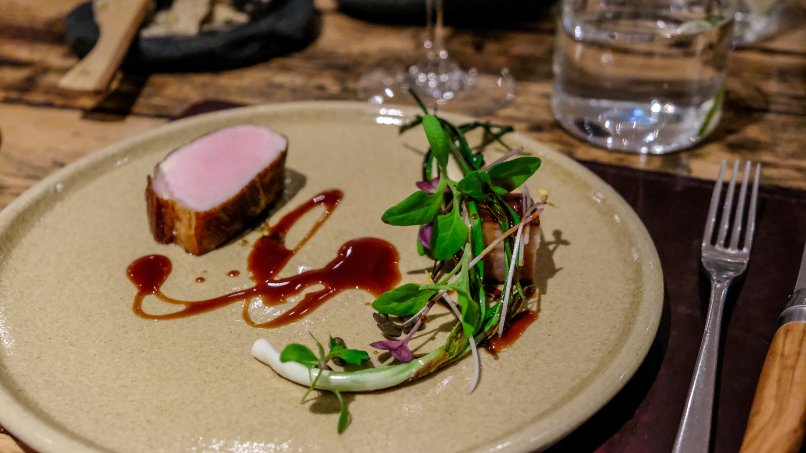 Dining at the Forest Side, Grasmere, Cumbria - Pork and Damson