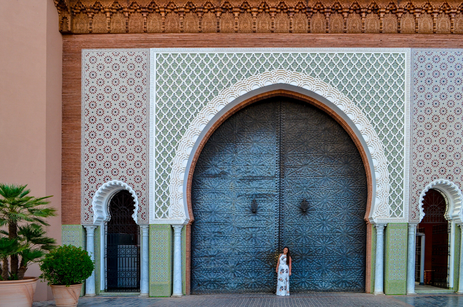 Afternoon Tea Marrakech at the Royal Mansour - exterior gates