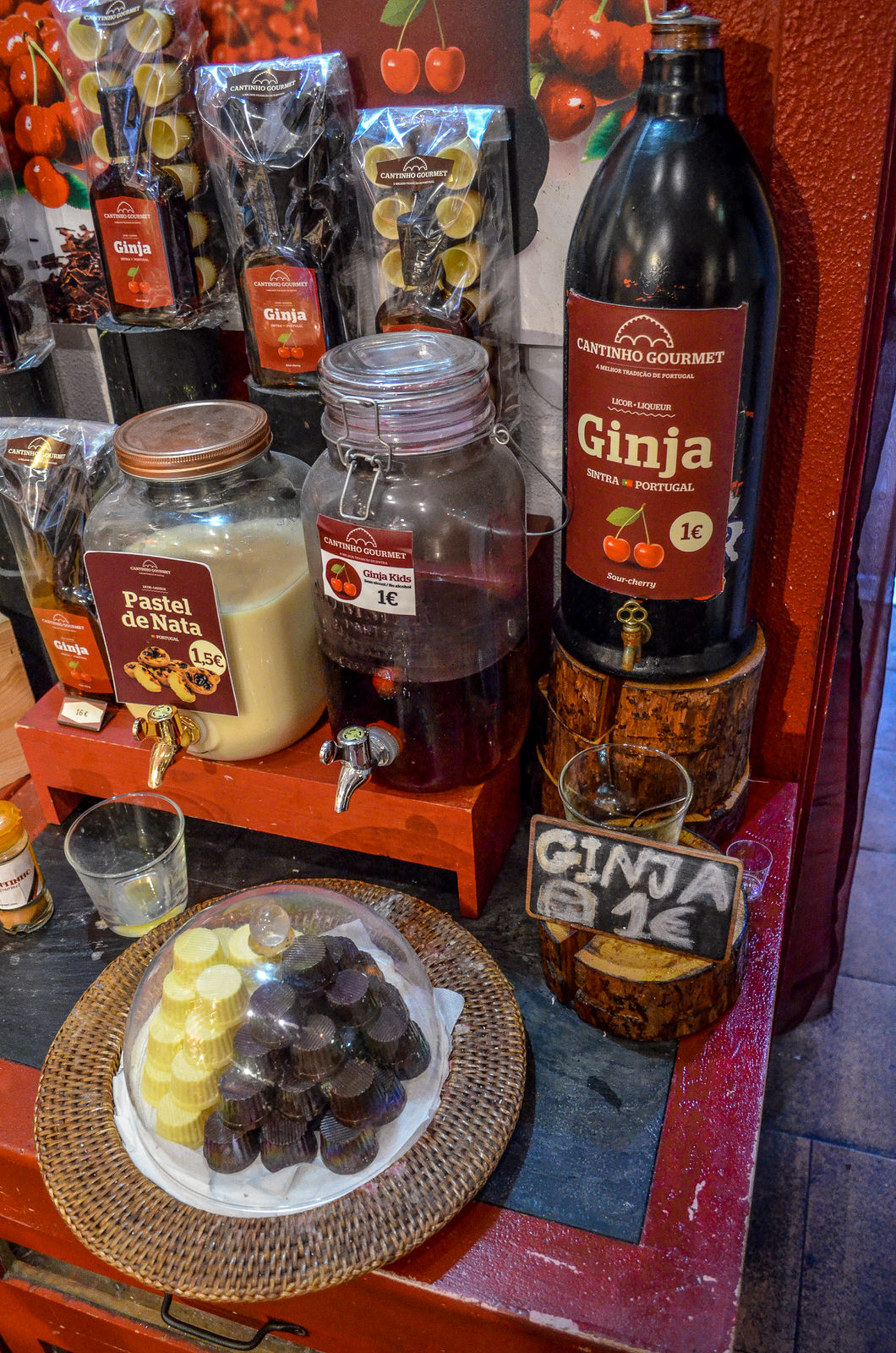 24 Hours in Sintra: Ginja cherry liquor shops, Sintra, Portugal