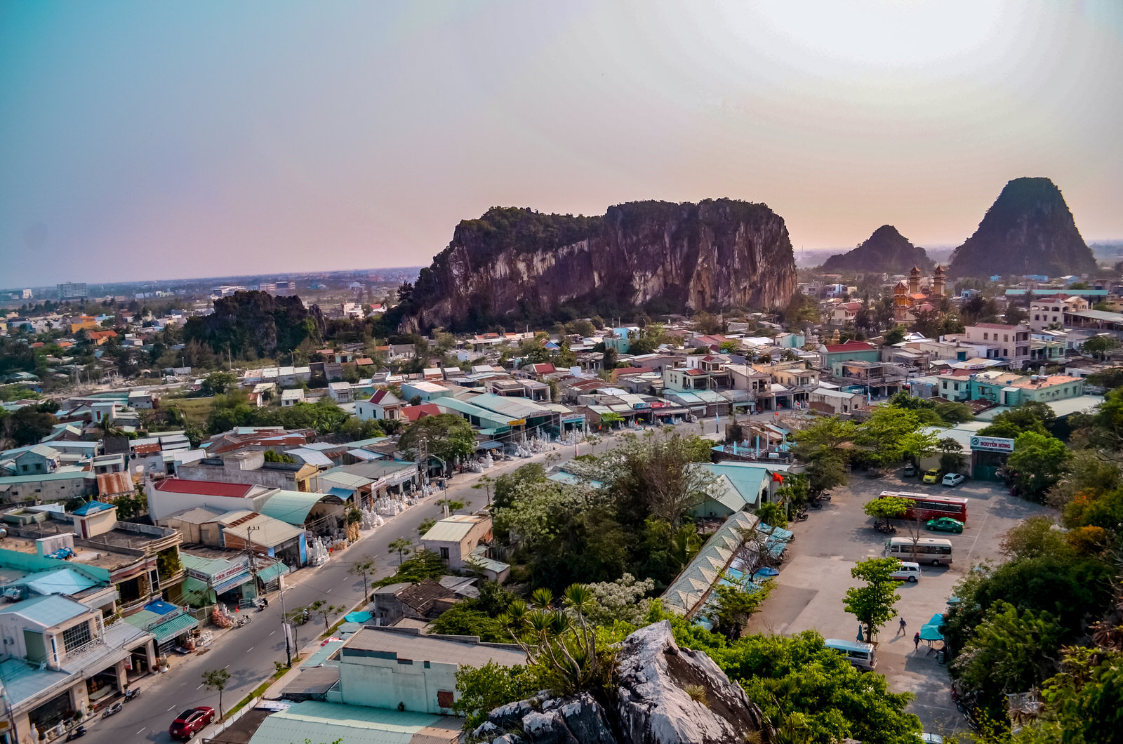 Hue to Hoi An journey, Vietnam - Marble Mountain viewpoint in Da Nang