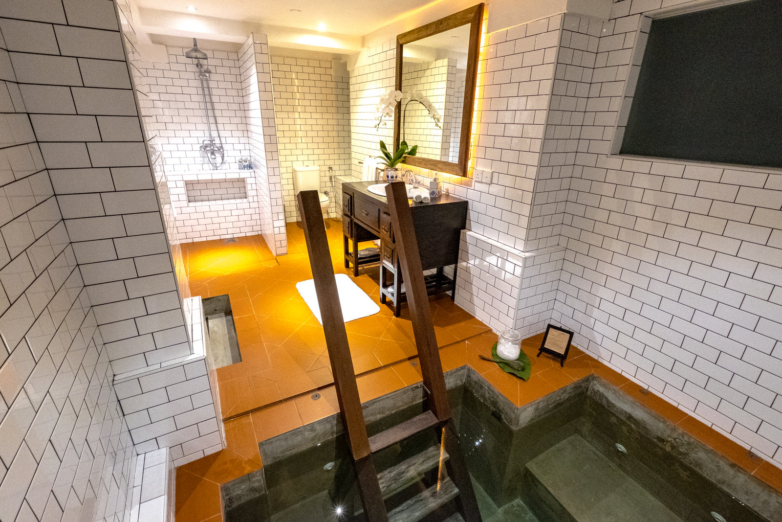 Villa Samadhi Singapore - Sarang indoor plunge pool and bathroom