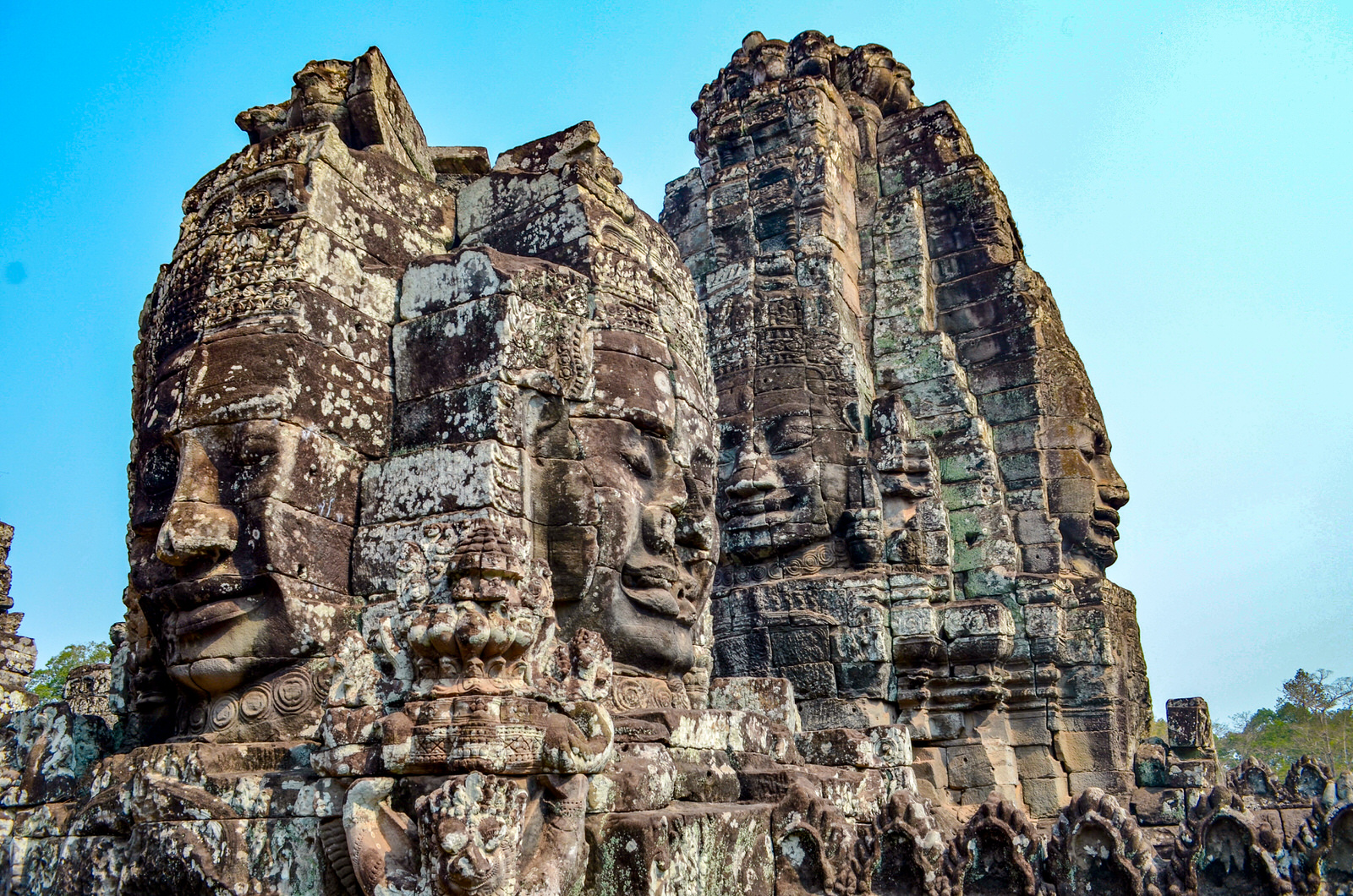 Visiting Angkor Wat in One Day - Angkor Thom - Bayon temple, Siem Reap, Cambodia