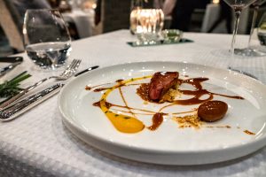 Saxon Hotel - Grei restaurant, Duck and apricot, Johannesburg, South Africa