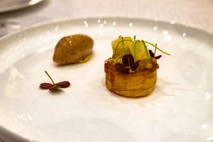 Saxon Hotel - Grei restaurant, Apple tart dessert, Johannesburg, South Africa