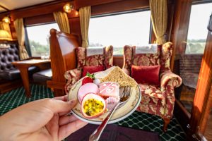 Rovos Rail - Afternoon tea in the lounge car, South Africa's luxury train