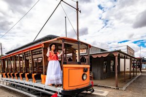 Rovos Rail - Excursion to the Big Hole diamond mine at Kimberley with a reproduction village, South Africa's luxury train