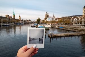 Polaroid shots of Zurich old town, Zurich, Switzerland