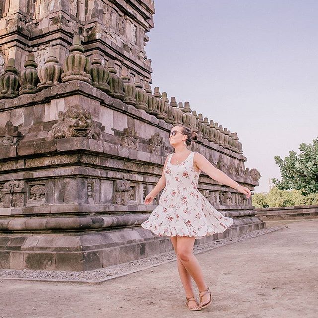 This twirling photo might look carefree, but what you don’t see are the many outtakes where my face is a mess of concentration or even worse when my dress has lifted up to show my underwear 🙈 .
.
.
TRAVEL TIP: When exploring Prambanan temple you can hire a private tour guide from near the entrance. It’s definitely worth the small additional fee, you'll learn so much more about the temple and they know all the best insta spots. Our guide even turned into our very own personal photographer! 📸
.
.
.
#prambanantemple #javanese #wonderfulindonesia #sheisnotlost #travelgram
