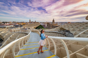 Overlooking the city in Seville, Andalucia