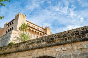 Outside of La Seu, Palma Cathedral in Palma de Mallorca, Spain