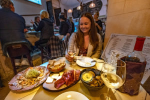 Dining on tapas in Palma de Mallorca, Spain