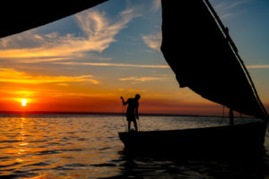 Sunset dhow cruise in Tofo, Mozambique