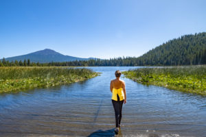 Visiting Hosmer Lake in the Cascades with Wanderlust Tours in Bend, Oregon