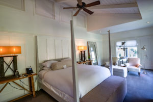 King suite bedroom at the Farmhouse Inn, Healdsburg, Sonoma, California