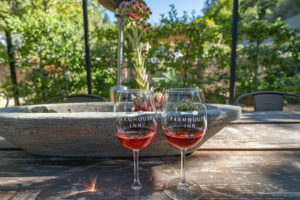 Daily wine tasting hour at the Farmhouse Inn, Healdsburg, Sonoma, California