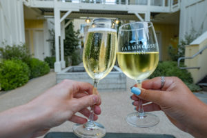 Wine tasting at the Farmhouse Inn, Healdsburg, Sonoma, California