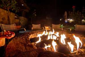 Smores by the fire at the Farmhouse Inn, Healdsburg, Sonoma, California