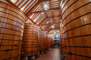 Oak tanks at Jordan Winery, Sonoma, California