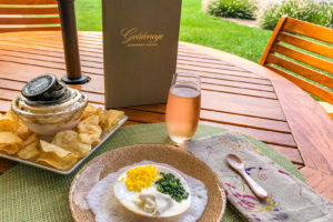 A Taste of Bubbles and Caviar tasting experience at Goldeneye Winery, Anderson Valley, Mendocino, California