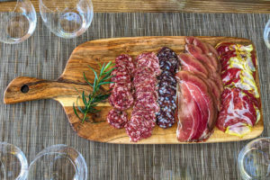 Chateau Block charcuterie platter at Jordan Winery, Sonoma, California