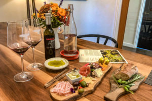 Cheese platter at Hawkes winery, Sonoma, California