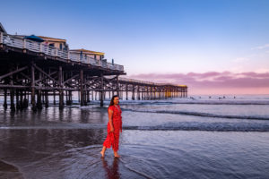 Sunrise at Pacific Beach, San Diego, California, USA