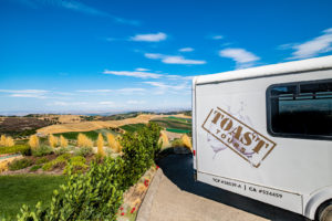 Toast Tours minibus for wine tasting in Paso Robles, California